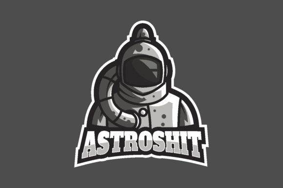 Astronaut Illustration for Gaming and E-sport