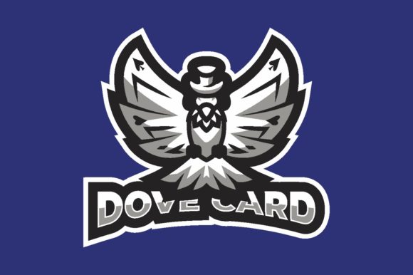 Card Illustration Logo Graphic: Perfect for Gaming Brands