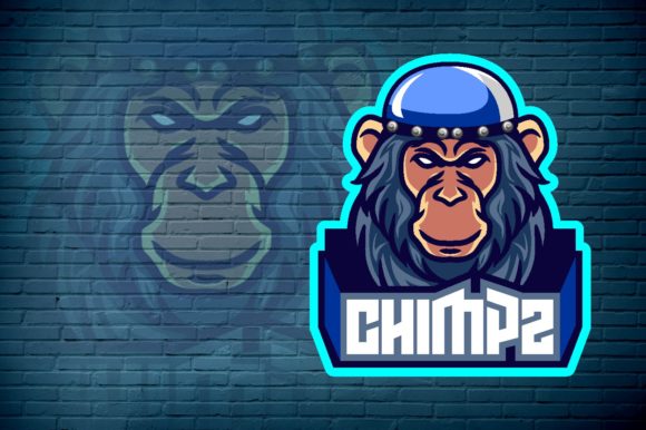 Chimps E-Sport Logo Graphic: A Perfect Fit for Your Gaming Team