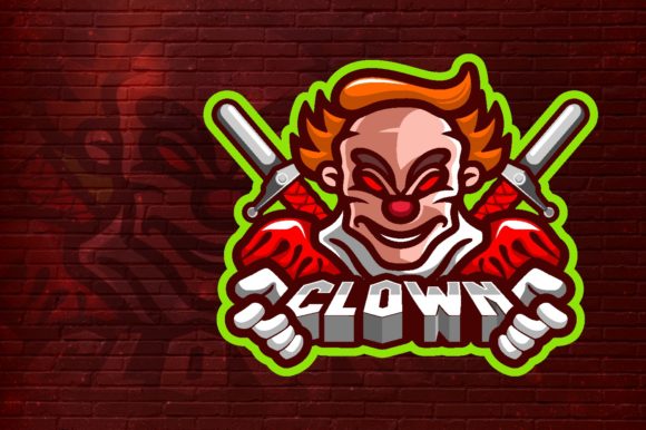 Clown E-Sport Logo Graphic Vector: A Versatile Branding Solution for Gaming Teams