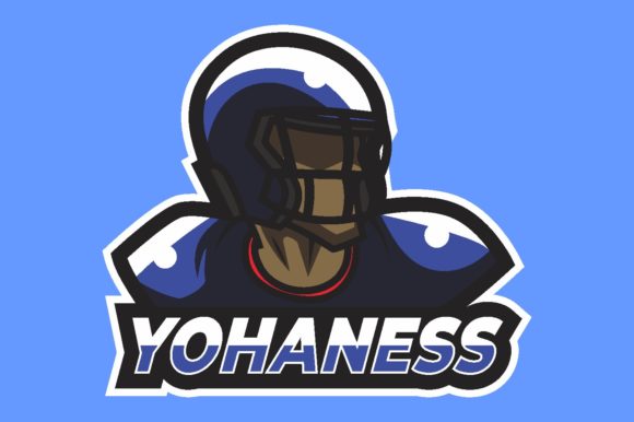 Defender Illustration Logo Graphic: Perfect for Your Gaming Team and E-Sport Brand