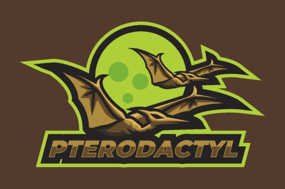 Dino Fly Illustration Logo Graphic: A Versatile Design for Gaming and E-sport Teams