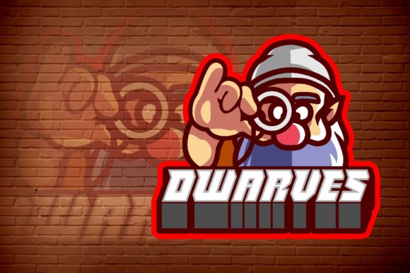 Dwarf E-Sport Logo Graphic for Teams