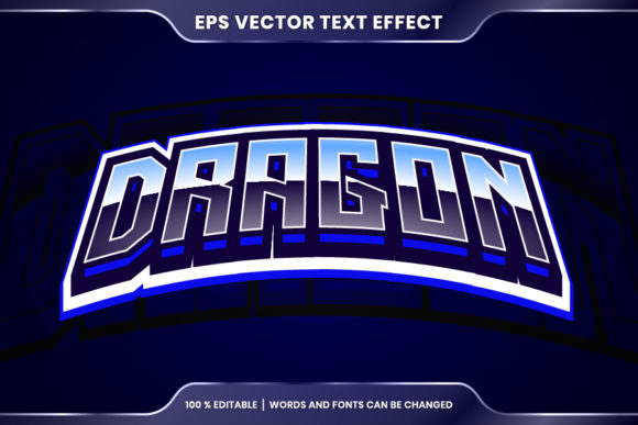 Editable Text Effect - Dragon Text Style