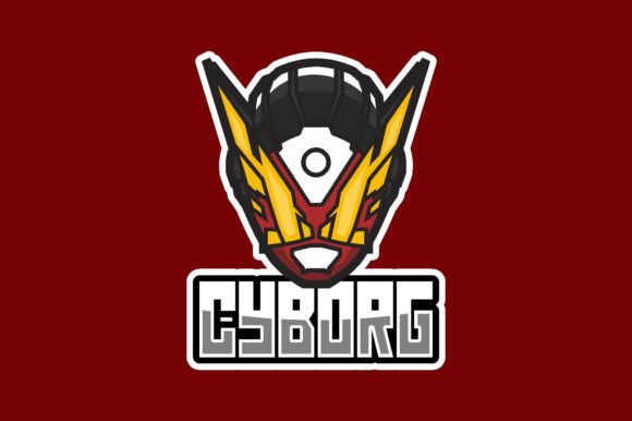 Empowering Your Gaming Brand with the Cyborg Illustration Logo Graphic Vector
