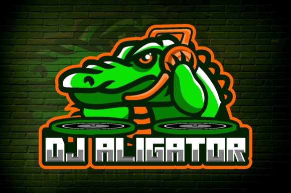Explore the Versatile DJ Alligator E-Sport Logo Graphic