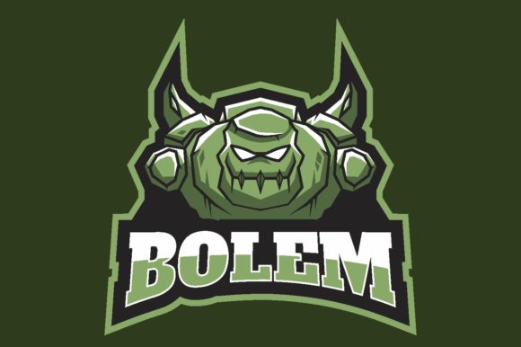 Golem Illustration Logo Graphic: A Versatile Design for Gaming and E-sports