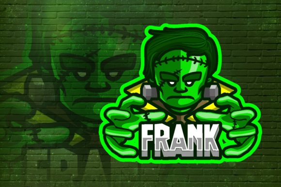 Green Frank E-Sport Logo Graphic Vector: A Versatile Branding Solution for Gaming Teams