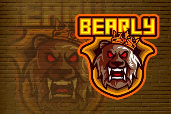 King Bear E-Sport Logo for Your Gaming Team