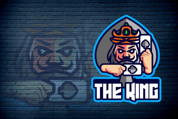 King Spades E-Sport Logo Graphic: A Perfect Fit for Your Gaming Brand