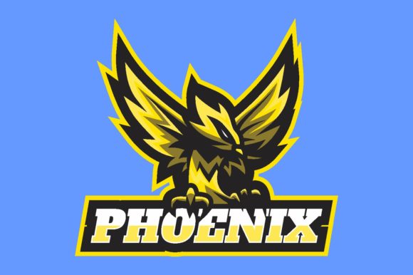 Phoenix Illustration Logo for Gaming and E-sport