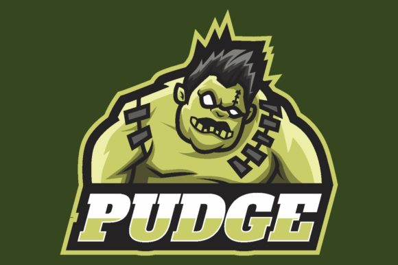 Pudge Illustration Logo Graphic: A Versatile Design for Your Gaming and E-sport Needs