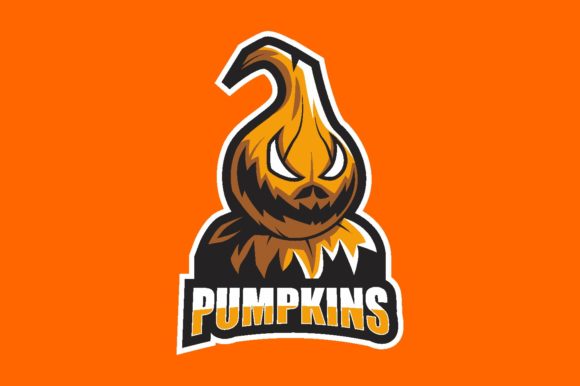 Pumpkin Illustration for Gaming Logos