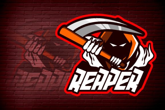 Reaper Red E-Sport Logo Graphic: A Versatile and High-Quality Design for Your Gaming Brand