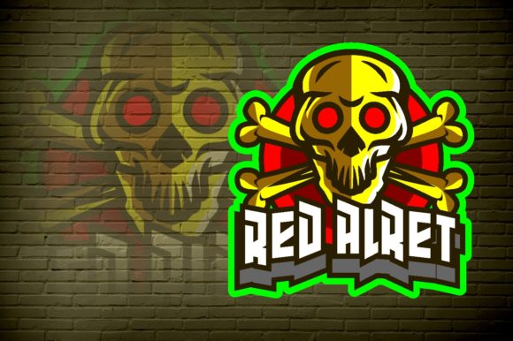 Red Alert E-Sport Logo for Gaming Teams