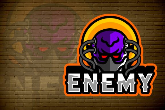 Skull Enemy E-Sport Logo Graphic: Elevate Your Gaming Team's Brand