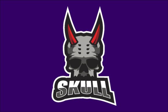 Skull Illustration Logo Graphic Vector: A Versatile Asset for Gaming and E-Sport Brands