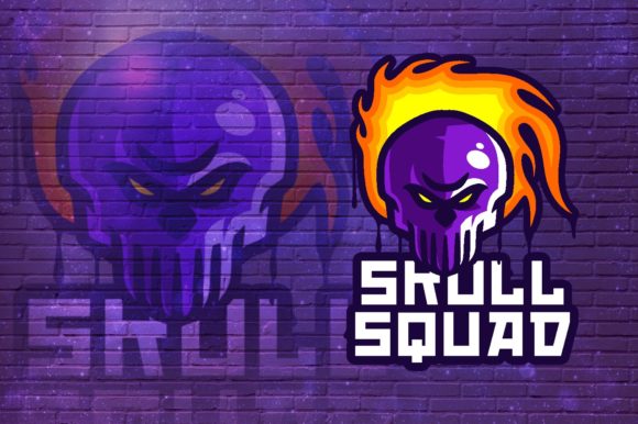 Skull Squad E-Sport Logo Graphic Vector: A Versatile Design for Your Gaming Team