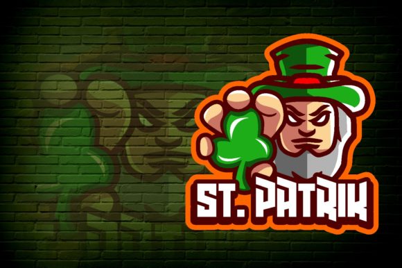 St. Patrick E-Sport Logo Graphic: A Versatile Design for Your Gaming Team