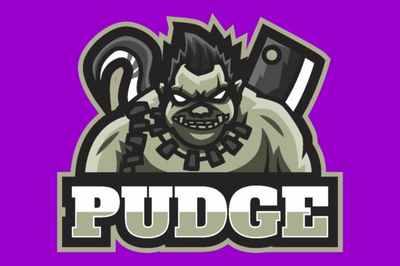 Strategic Use of Butcher Pudge Illustration Logo Graphic for Gaming and E-Sports