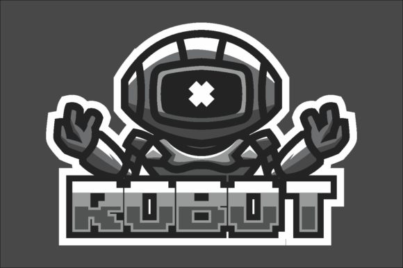 Strategic Use of Robot Illustration Logo Graphic Vector for Enhanced Branding and E-Sport Engagement