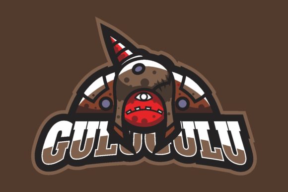 The Monster Illustration Logo Graphic