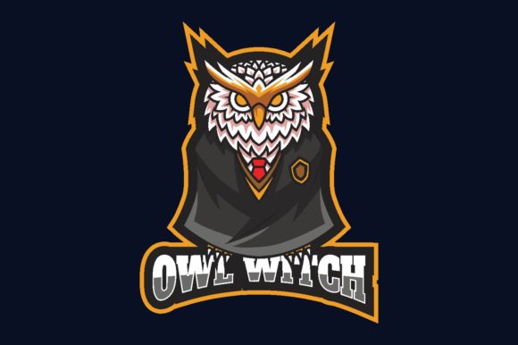 The Owl Illustration Logo Graphic