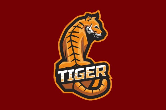 Tiger Real Illustration Logo Graphic: A Roaring Success for Your Brand
