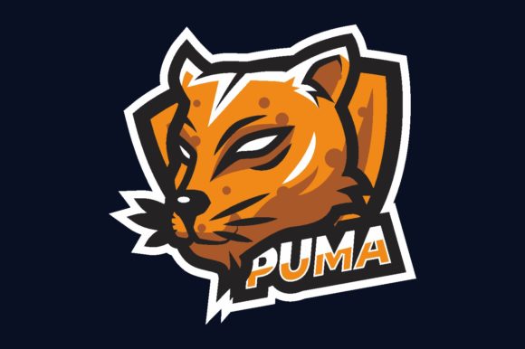 Unleash Your Gaming Brand with the Puma Illustration Logo Graphic