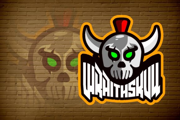 Unleash Your Gaming Brand with the Wraith Skull E-Sport Logo Graphic