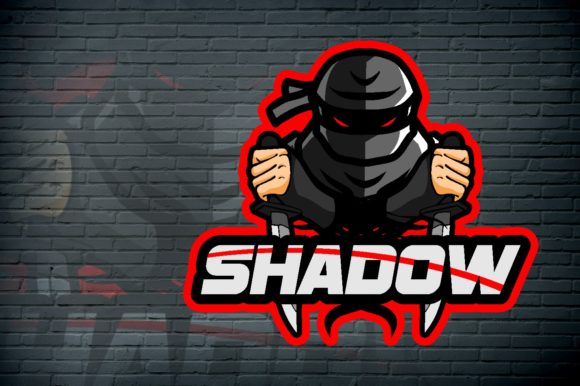 Unleash Your Gaming Team's Identity with the Shadow Ninja E-Sport Logo Graphic