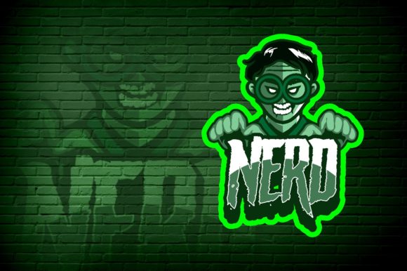 Unleash Your Gaming Team's Potential with the Nerd Zombie E-Sport Logo Graphic