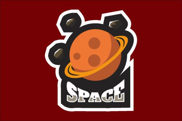 Unlocking Creativity with Space Illustration Logo Graphic Vector