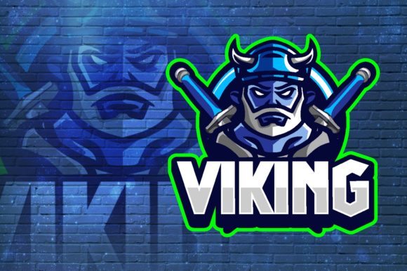 Viking E-Sport Logo Graphic Vector: A Perfect Fit for Your Gaming Team