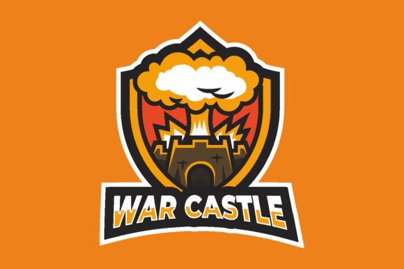 War Castle Logo for Gaming and Branding