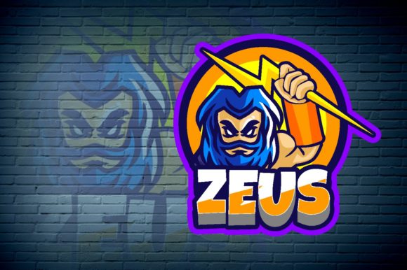Zeus E-Sport Logo Graphic: Elevate Your Gaming Brand